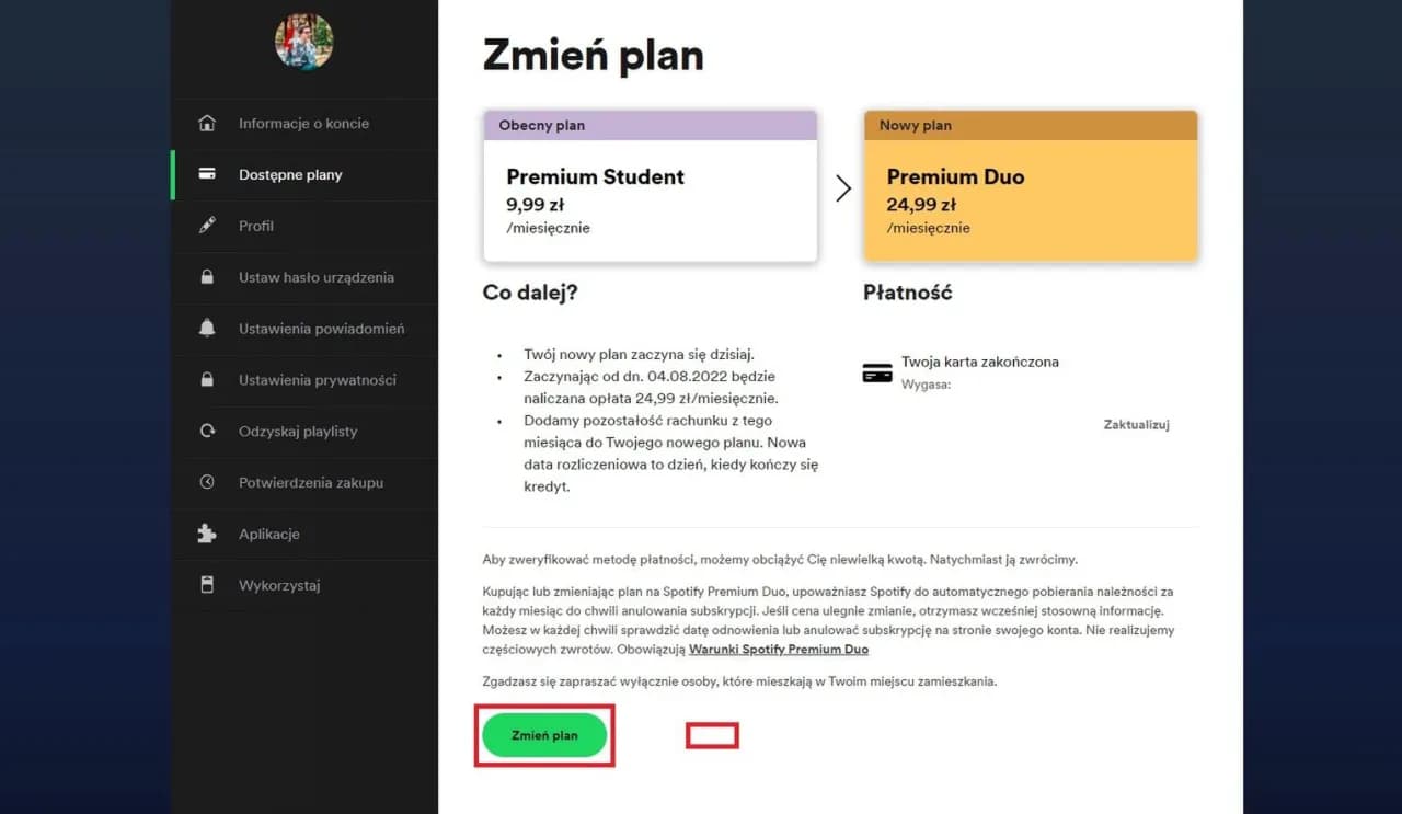 Jak zmienić plan na Spotify i uniknąć zbędnych opłat